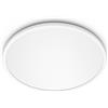 Philips LED Lampada da Soffitto Superslim, 15W, 2700K, 3 impostazioni di luce - dimmerabile senza dimmer, IP44, Bianca, confezione da 2