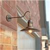 WLXJDJ Lighting Lampada da Parete Vintage Industriale E27, Applique da Parete Esterno Impermeabile IP44 Luce a Collo di Cigno Rustica Lampada da Muro Retro in Metallo per Giardino Cortile D'ingresso Terrazza,Bronzo