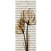 A.Monamour Adesivo Porta Autoadesiva 3D Fiori Di Tulipano A Raggi X Su Sfondo Bianco Muro Di Mattoni Vinile PVC Adesivi per Porte Interne Pellicola Adesiva Poster Sticker Murale Parete Carta da Parati