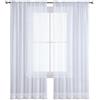 SUNLIMEI Tende Trasparenti per Soggiorno 90 x 270 cm Moderne con Manicotto Dell'Asta Tende Voile Trasparenti Decorazioni per La Casa, Eleganti Belle per Soggiorno Camera Cameretta, Bianco