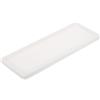 sourcing map Vassoio da bagno in silicone, 40 x 15 cm, infrangibile, organizer per lavello da cucina, per sapone, chiavi, candele, bigiotteria, bianco