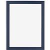 Dutch Frame Factory - Cornice 60x80 cm - Blu Scuro Spazzato - Cornice per foto in MDF con vetro plastico Antiriflesso - Cornice portafoto 60x80 cm - Marseille