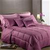 Caleffi 18542 Raso di Cotone Trapunta per Matrimoniale Letto, Mauve