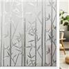 XUEDNGM Pellicola per Vetri Finestre Privacy 65 x 200 cm Opaco, Rimovibile, Riutilizzabile, Senza Colla Adesivo per Finestre Autoadesivo, per Ufficio e Casa, Bamboo