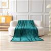 Generico GD LOVES YOUR HOME Coperta in Pile Flanella Morbida e Calda, Plaid Leggero Anti-Pilling, Lavabile in Lavatrice, Asciugatura Rapida (Verde petrolio, Matrimoniale (2 piazze) - 220×240 cm)