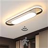 KZT Plafoniera LED Con Sensore di Movimento Lampada da soffitto Moderno con Rilevatore di Radar bianca calda 3000K Lampadario per Corridoio Scale Soggiorno Camera da Letto Balcone Cucina Ufficio (40cm)