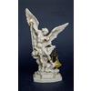 resin' Art Statua San Michele Arcangelo 22cm, effetto capodimonte, in resina-polvere di marmo.