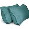 Lirex 2-Pack Federe per Cuscini, Morbido Spazzolato, Federe in Microfibra, Lavabile in Lavatrice, Senza Pieghe, Traspirante (Verde, 30 cm x 50 cm)