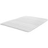 Sleezzz Coprimaterasso alto 2,5 cm, schiuma comfort a 7 zone, bianco, antiscivolo con angoli elastici (160 x 200 cm)