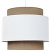 youngDECO® Paralume Lampadario a Sospensione Ø38 cm - Lampada a Sospensione 2xE27 - Abat Jour in Tessuto - Lampadari Camera da Letto, Soggiorno e Bambini Cameretta. Prodotto nell'UE