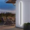 K-Bright Lampada da Parete Esterno/Interno LED 45W 6000K Bianco Freddo IP65 Applique da Parete Esterno 150CM Moderno per Balcone Giardino Veranda Via Garage,Grigio Scuro