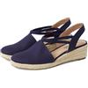 LifeStride Womens Katrina 2 Espadrille Wedge Lux Navy 9.5 M
