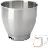 Kenwood Mixing Bowl, Stainless Steel Bowl Chef Elite Food Processor Accessories 6,7 Liter Silver