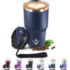 JAPORIA Tazza Termica 600ml 20oz, Bicchiere Termico con Doble Pared Reutilizable, Borraccia Termica in Acciaio Inox, sin BPA, Tazza da Viaggio per Caffe, Termos Caffè para Viajes, Oficina, Deporte, Escuela
