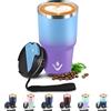 JAPORIA Bicchiere Termico 600ml 20oz, Tazza Termica con Doble Pared Reutilizable, Borraccia Termica in Acciaio Inox, sin BPA, Tazza da Viaggio per Caffe, Termos Caffè para Viajes, Oficina, Deporte, Escuela