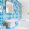 Ambiance Sticker Adesivi Autoadesivi, Decorazioni Murali, Adesivi per Piastrelle per Bagno e Cucina Cementine Azulejos Asfodelo - 24 Piastrelle Adesive 20 x 20 cm