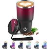 JAPORIA Tazza Termica 600ml 20oz, Bicchiere Termico con Doble Pared Reutilizable, Borraccia Termica in Acciaio Inox, sin BPA, Tazza da Viaggio per Caffe, Termos Caffè para Viajes, Oficina, Deporte, Escuela