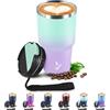 JAPORIA Tazza Termica 600ml 20oz, Termos Caffè con Doble Pared Reutilizable, Borraccia Termica in Acciaio Inox, sin BPA, Tazza da Viaggio per Caffe, Bicchiere Termico para Viajes, Oficina, Deporte, Escuela