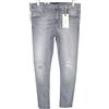 Scotch & Soda Dart Uomo Jeans W32/L32 Super Skinny Fit Affliggere Grigio Slavato