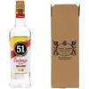 Generico CG94 Cachaça 51 Pirassununga Distillato Brasiliano, 700 ml, 40% Alcol, Bottiglia di Vetro con Confezione Global Dream