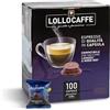 Generico 300 Capsule LOLLO CAFFE compatibile con A Modo Mio miscela NERA - Capsule per Macchine Espresso sistema Lavazza A modo Mio -