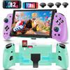 OIVO Controller per Switch 2/Switch/OLED con TMR Joystick, Monoblocco Estensibile Joypad Nintendo Switch, Gamepad Sostitutivo Switch Pro con Luci RGB, TURBO Regolabile, Vibrazione, Macro Programmabile