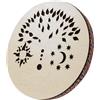summvox Tamburo oceanico in legno da 30,5 cm, tamburo onomatopeico, strumento a percussione etnica per musica onomatopeica, tamburo in legno di betulla per accompagnamento alle esibizioni (albero