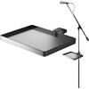 Générique Microfono Stand Tray, Adjustable Mic Stand Holder, 8,66 x 6,3 pollici Shelf Accessory Attachment for Recording, Stage Performance, Music Sheet, and Live Streaming Setup