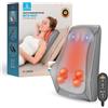 COMFIER Shiatsu - Massaggiatore cervicale con calore e vibrazione, massaggiatore per schiena 3D per alleviare il dolore, uso in casa, colore: Grigio