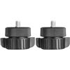 YPBEW 2 adattatori per testa da 17 mm a 1/4-20 per fotocamere, monitor, attacco rapido per fotocamera