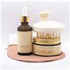 Hamane Beauty, Kit Hammam Total Body con Sapone Nero Marocchino (100 g), Guanto Kessa Esfoliante Marrone, Olio di Argan (50 ml) e Massaggiatore Cuoio Capelluto, Profumo Neutro