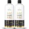 Borabella Não Chore Mais (No More Cry), set professionale per la cura dei capelli, trattamento lisciante senza formaldeide, con shampoo e trattamento ultra levigante, 2 x 1000 ml