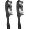 Generic 2x Pettine Da Massaggio Districante per Il Cuoio Capelluto per Capelli Neri
