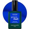 Manucurist Smalto Semipermanente Unghie Blu Azzuro Green Flash Ultramarine - Gel Unghie - 12-free, bio-based (84%) - Manicure Professionale - Made in France - 15 ml
