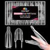 EBANKU 120PCS Sandwich Dual Form | Tip Unghie Finte Traslucido Double Top & Bottom Design Lungo Mandorla Nail Form Per Estensione Rapida Delle Unghie Casa
