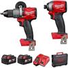Milwaukee M18FPP2A2-502X Trapano Fuel Gen3, confezione doppia