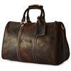 BRASS TACKS Leathercraft-Borsone Bagaglio BorsaGrande da Uomo da Donna in Vera Pelle in Stile Vintage,con Tracolla,per Viaggio Campeggio Palestra (Colore Marrone Scuro)
