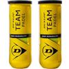 Dunlop- 2 Barche di Palline Padel Team