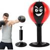 Foonary Speedball - Palla da boxe da 17,5 cm, in poliuretano, nera, con pompa ad aria + valvola di pressione a ventosa, rimbalzo stabile a molla per rilassamento e fitness
