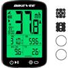 Bikevee Computer per bicicletta GPS senza fili, tachimetro per bicicletta, IPX7, impermeabile, con inclinazione della temperatura, display da 2,4 pollici, avvio automatico, stop, KMH MPH (nero)