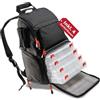 Paradox Fishing Zaino da pesca con scatole, con 4 scatole, impermeabile, con custodia da pesca