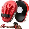 TCETCY 1 Paio Colpitori Boxe, Boxing Mitt Pads in Pelle PU Cuscinetti per Kickboxing Guantoni da Kickboxing Colpitori per Allenamento di Boxe Pads Guanti da Passata per Muay Thai Karate, Taekwondo