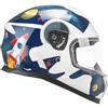 CGM Casco integrale junior, 265S MICRO SPACE Blu Bianco, YL