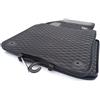 kh Teile Tappetini in gomma per Audi Q4 e-tron in gomma (inodori), set di 4 tappetini protettivi, colore nero, design moderno a nido d'ape