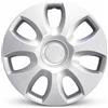 Generico Set 4 Copricerchi 15 Pollici Compatibili con Opel Corsa D 2006>2014 | Coppe Ruota in ABS Resistenti | Design Elegante | Montaggio Rapido ad Anello