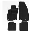 Mats4all Set di tappetini auto Compatibile con Alfa Romeo MiTo 2008-2018 | Antiscivolo | Con rinforzo | 4 pezzi | Tappetini per auto | Set di tappetini