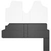 FROGUM El Toro Set di tappetini in gomma per Citroën Jumpy II 2007-2016 | Materiale resistente | Bordo protettivo di 1-5, cm