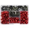 TXDBD Kit Bulloni E Viti Per Carenatura Per H&onda, Per FORZA 125, Per HORNET 600, Per CB125R XADV, 177 Pezzi Bulloni Kit Carrozzeria Viti(ROSSO)