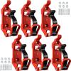 Phyachelo 6 pezzi di supporto pala per portapacchi auto, kit di supporto per ascia accessori portapacchi, rosso per camion, barca, attrezzature militari e strumenti.