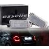 Esselle Parts Placchette Luci Targa LED Compatibili Fiat 500X 18 SMD CANBUS T10 W5W 6000K Bianco Freddo Plug & Play